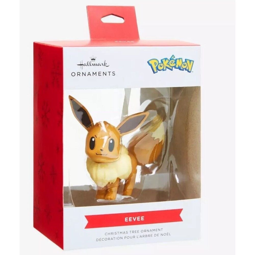 Hallmark Pokemon‎ Eevee on Poke Ball Christmas Ornament New